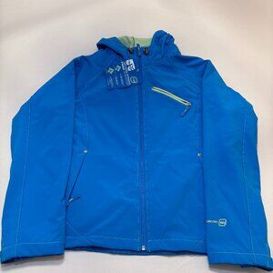 NWT Free Country Womens Mesh Backed Softshell Bright Blue Size Large